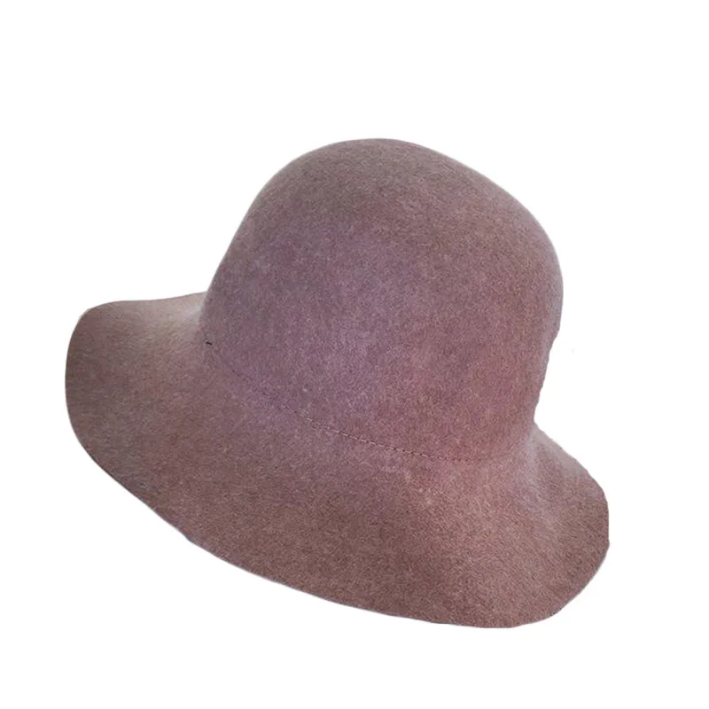 Шерстяная фетровая шляпа-котелок, фетровая шляпа, короткие фетровые шляпки с полями, Женская британская шляпа-котелок, Женская флоппи-шляпа
