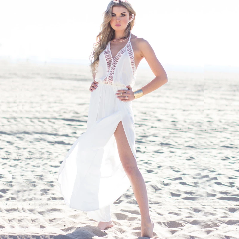 vestido estilo praia branco