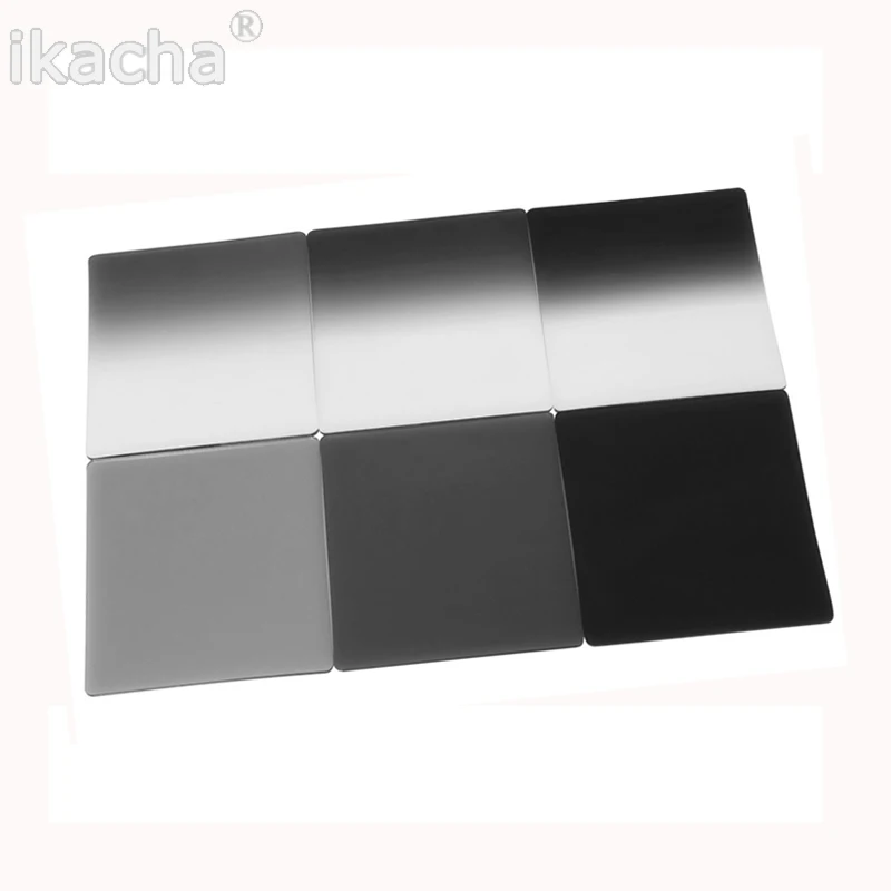 Градиентный серый полноцветный квадратный фильтр ND ND2 ND4 ND8 ND16 фильтр нейтральной плотности для Cokin P серии D5200 D5300 D5500