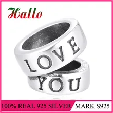Ювелирные изделия Love You Подвеска бусина для стерлингового серебра браслеты Berloque Prata 925 материал для изготовления украшений