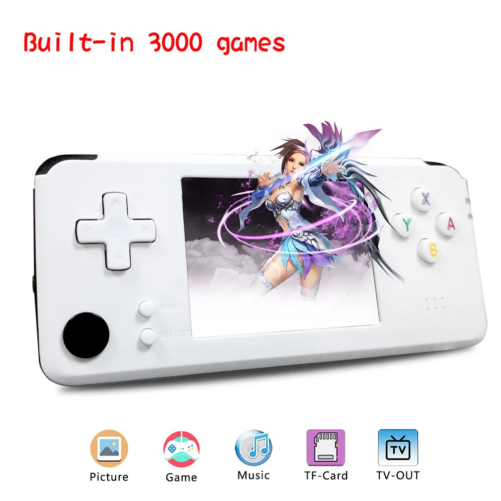 

Q9 Handheld Game Console PK Handheld Console RS-97 Portable Retro Game Built-in 3000 Games 1800mAh Battery 3.0" Color Screen