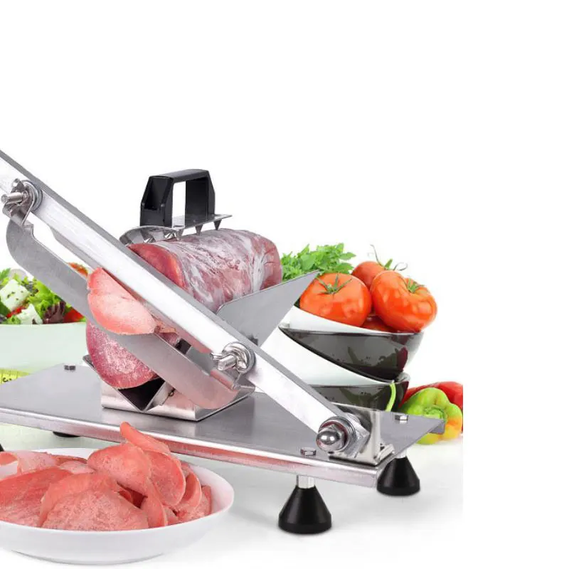 Meat Slicer Household Manual Thickness adjustable Mutton Commercial Operation Cutter Stainless Steel | Бытовая техника