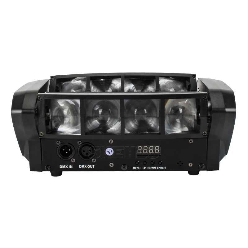 Feixe de Luz Feixe de Luz em Movimento Bom para dj Frete Grátis Rgbw Mini Led Aranha Levou 8x6 w Bar em Movimento Feixe Cabeça Levou Aranha Rgbw Luz Disco Party 4 High Quality light leaves