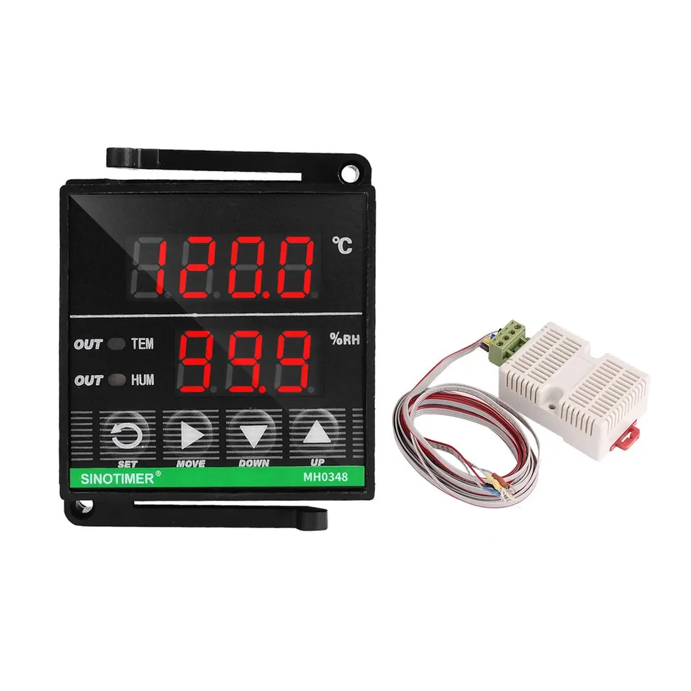 

SINOTIMER Digital Microcomputer Temperature Humidity Controller Heat Cool Switch Socket Thermoregulator Thermostat Humidistat