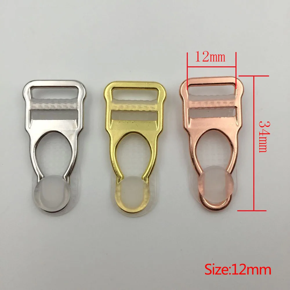 20pcs / lot nickel plated metal suspender clip garter belt clip 10mm/12mm sewing clips garment clips clothes clips
