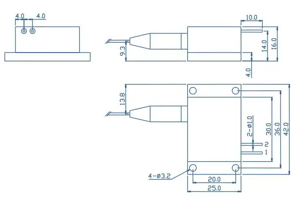 Модуль лазерного диода высокой мощности CNI 808nm 20 Вт