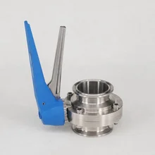 Подходит 57 мм Tri Clamp санитарный клапан-бабочка управление потоком Сжимаемый триггер Homebrew SUS 304 нержавеющая сталь