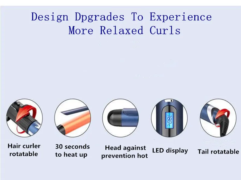 9 мм-32 мм щипцы для завивки волос профессиональные бигуди для мужчин и женщин палочка Красота Инструменты для укладки