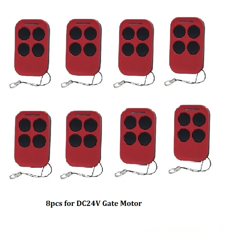 4 кнопки дистанционного управления Передатчик используется для ворот и гаражных дверей оборудования - Цвет: 8pcs DC24V