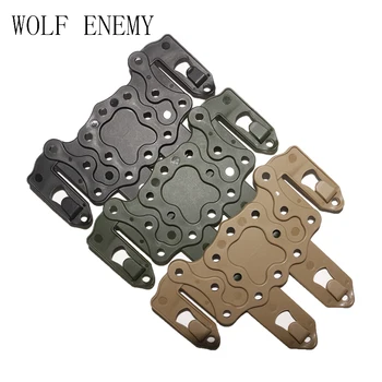 

Polymer Tactical Strike MOLLE Holster Adapter Hunting Belt Gun Holster Paddle Platform Fits HK USP M9 GL 17 P226 1911