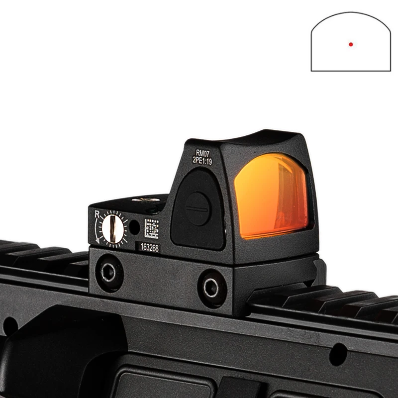 

Trijicon Mini RMR Red Dot Sight Collimator Glock / Rifle Reflex Sight Scope fit 20mm Weaver Rail For Airsoft / Hunting Rifle