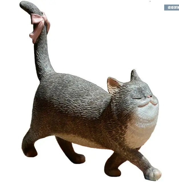 cheap I like creative personality Kitty ornaments bookcase Decor living room desktop decoration birthday gift bar Home arts crafts