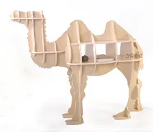 Free shipping 100% wood 3 colors European style creative DIY wooden camel table Luxury home accessories Christmas decoration