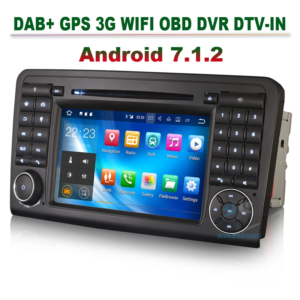 Android 7.1 стерео dab CD GPS спутниковой навигации Автомобильный мультимедийный
