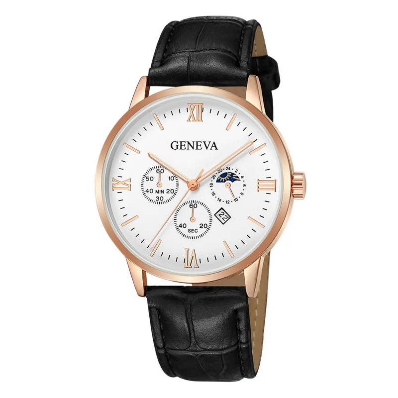 

2019 Unisex Quartz Watches Women Dress Clock Leather Strap Analog Men Business watches Clock zegarek meski Relogio Feminino #85