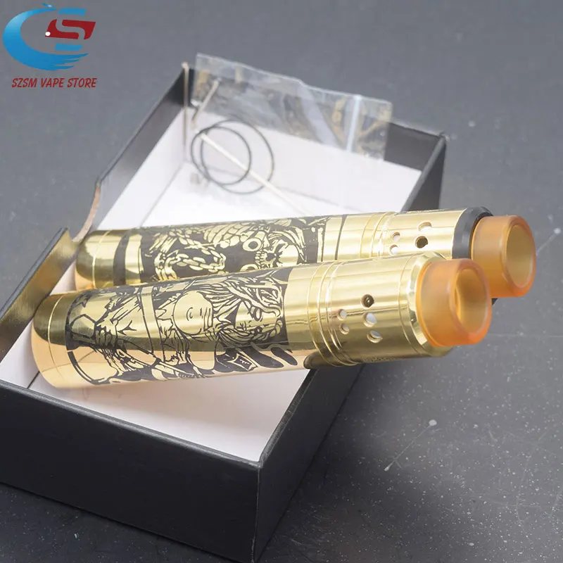 

SUB TWO Mechanical Mod Kit e-cigarette 18650 battery Brass 24mm Vapor Vaporizer vape VS Tower mod Kit elthunder Mod get low v3