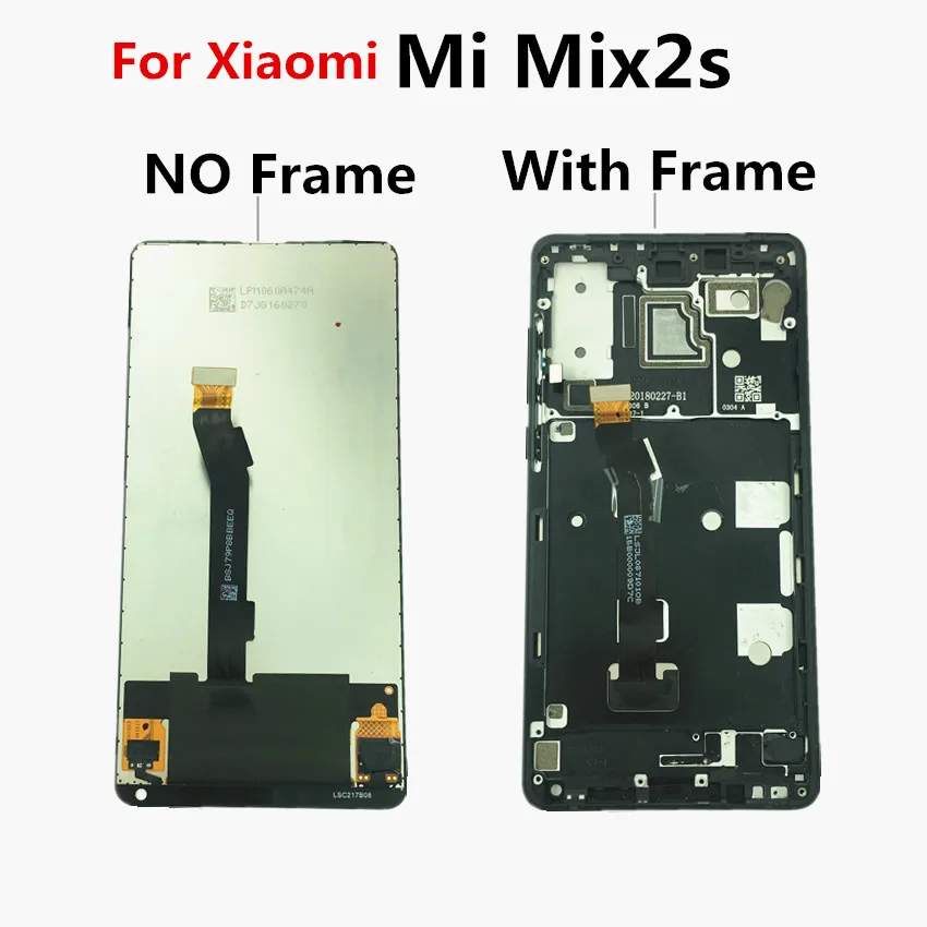 Протестированный хороший Полный ЖК-дисплей для Xiaomi Mix 2S Mix2S ЖК-дисплей 10 сенсорный экран дигитайзер стеклянная панель в сборе для Xiaomi mix 2S lcd