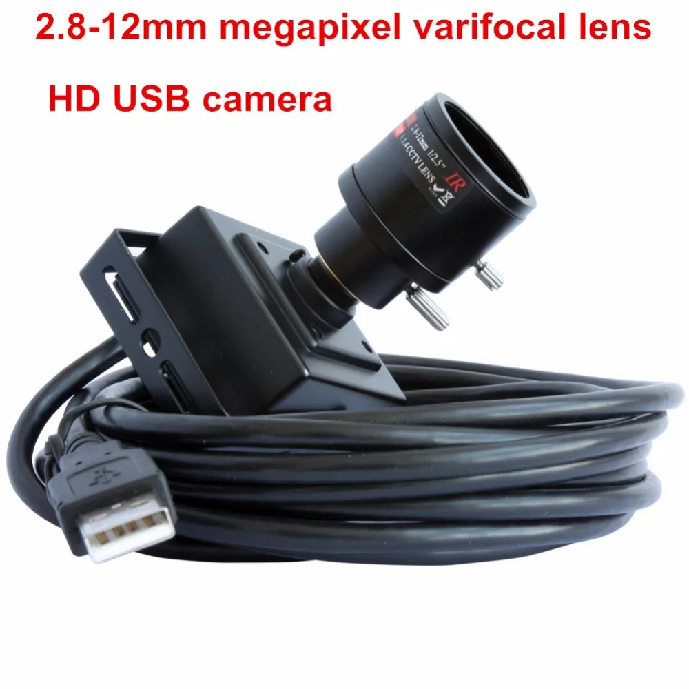 ELP HD CMOS IMX179 8mp 3264X2448 2,8-12 мм варифокальный мини usb камера для android ТВ коробка