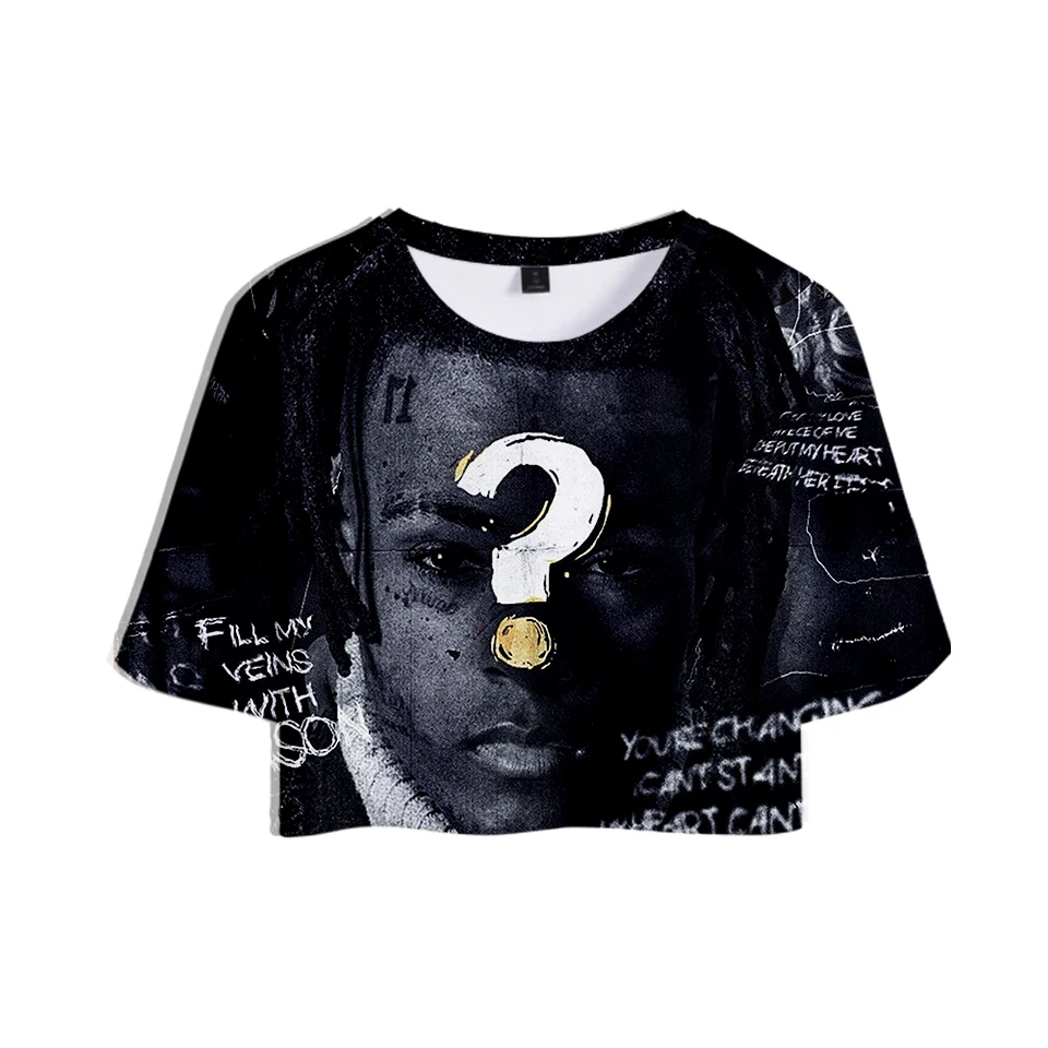 Футболка XXXTENTACION 3D для женщин и мужчин Летняя короткая футболка Милая Женская