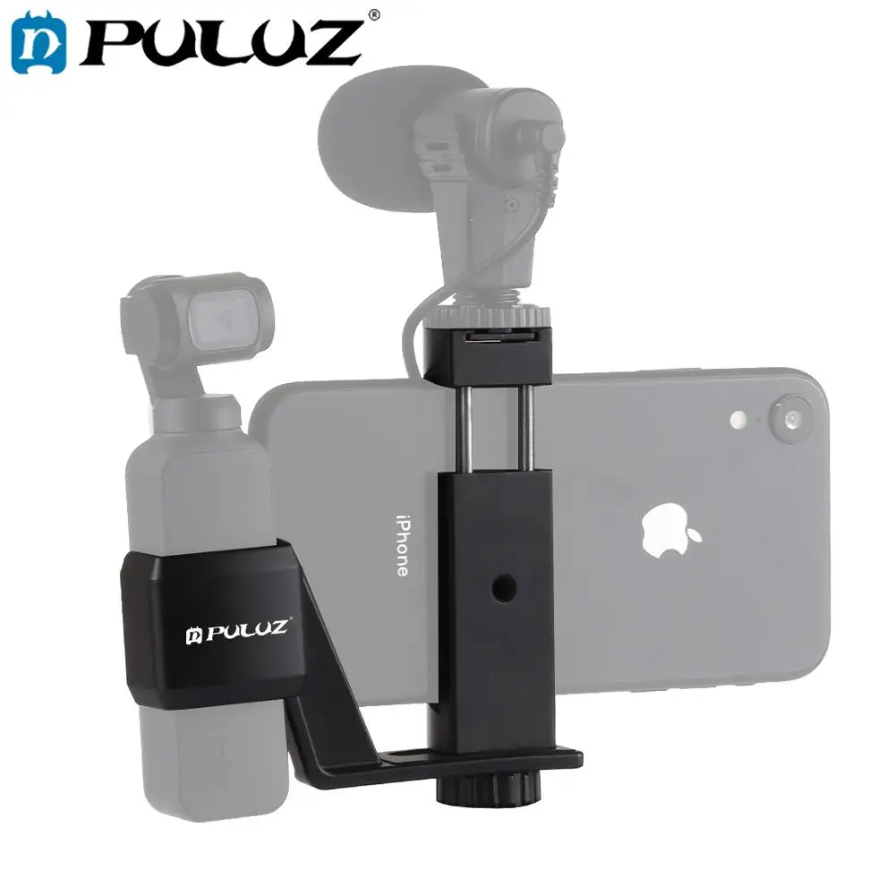 

PULUZ Metal Phone Clamp Mount + Expansion Fixed Stand Bracket For DJI OSMO Pocket Handheld Gimbal Accessories