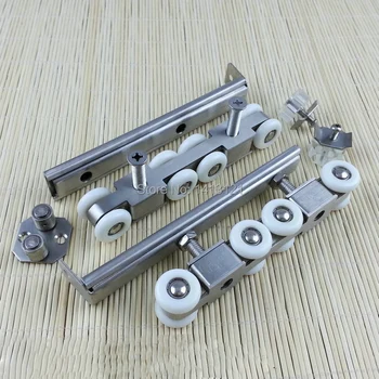 

door roller ultra-quiet wooden furniture sliding door pulley hanging track nylon wheel glass bearing door hardware