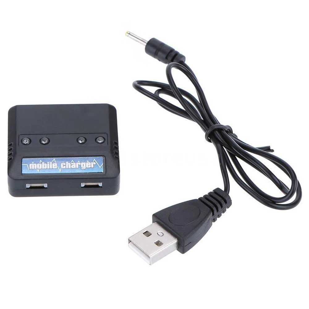 High Quality RC Plane 4-port Charger for Syma X5C +3.7V 800mAh 25C battery 