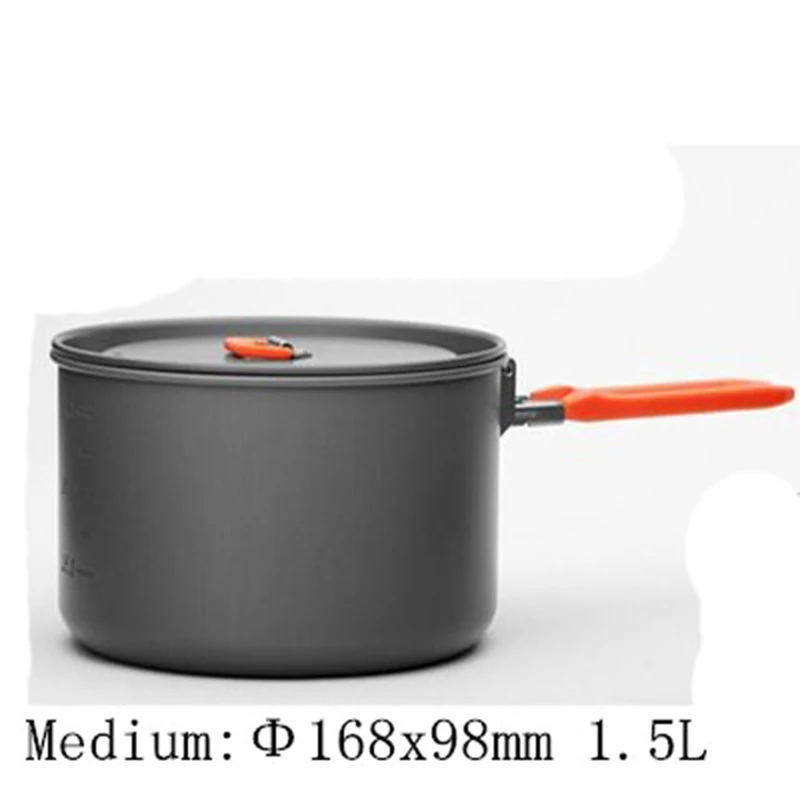 Fuego Arce 2-3 persona camping set de cocina medium olla y sartén y té pot senderismo Camp Cook conjunto Utensilios turismo fiesta 2