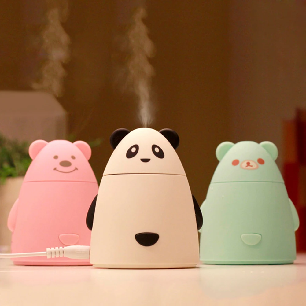 Светодиодный USB очиститель воздуха для ароматерапии мультфильм увлажнитель