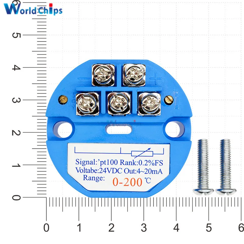 RTD PT100 датчик температуры передатчик DC 24 в 0-200 градусов Цельсия датчик температуры s изолированный модуль детектора 4-20мА DC 24 В