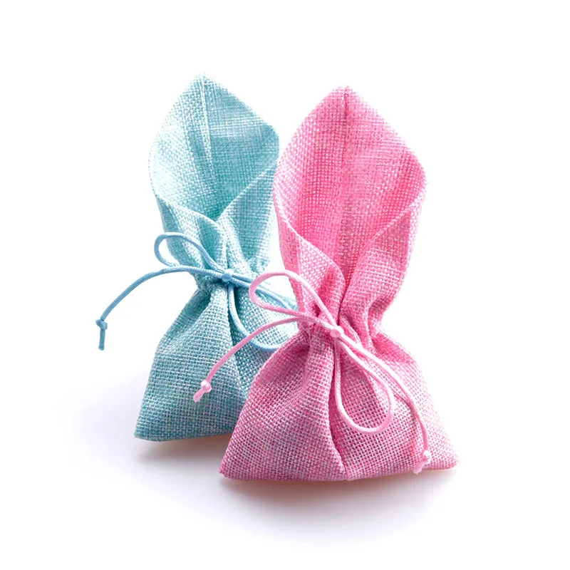 10PCS Natural Jute Burlap Drawstring Bag Jewelry Gift Candy Bags Knife&Fork Bag Home Wedding Party Decoration Supplies Kids Gift