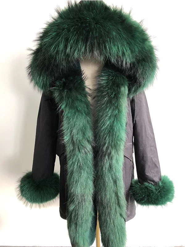 green long Fitaylor зимняя куртка Женская Толстая теплая парка с капюшоном Mujer хлопковое Стеганое пальто длинный абзац плюс размер 3xl тонкая куртка женская - Цвет: green long