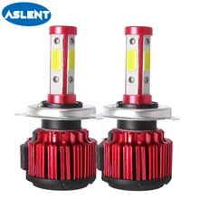 Buy Aslent H7 H4 H11 H8 H13 9005 9006 9007 9012 5202 LED Car Headlight Bulbs 100W 10000LM/pair 6500K Auto Headlamp light 12V 24V Free Shipping