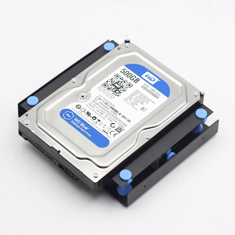  3.5 inch Hard Disk Shock Absorber Bracket with Mounting Screws for PC Case 3.5 HDD to 5.25 DVD ROM 