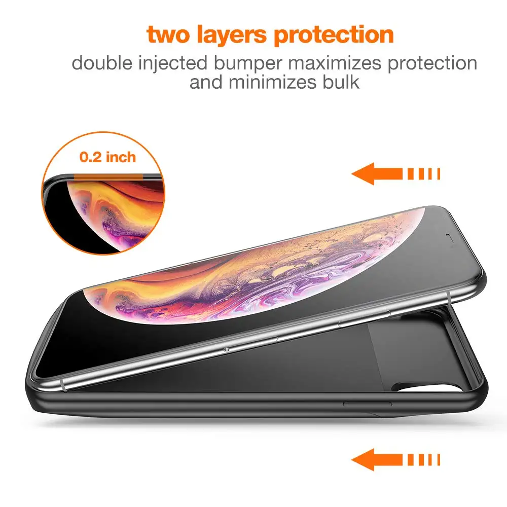 Чехол для зарядного устройства для iPhone X XS MAX XR, чехол для аккумулятора, зарядное устройство, ультра тонкий внешний чехол