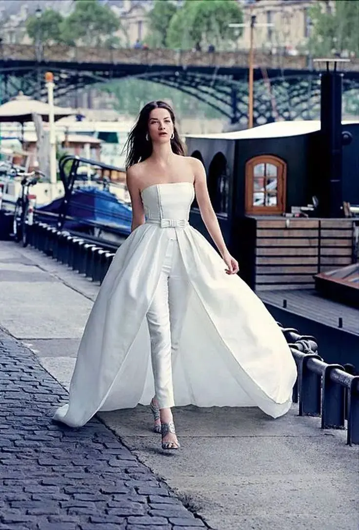 prom jumpsuits with train