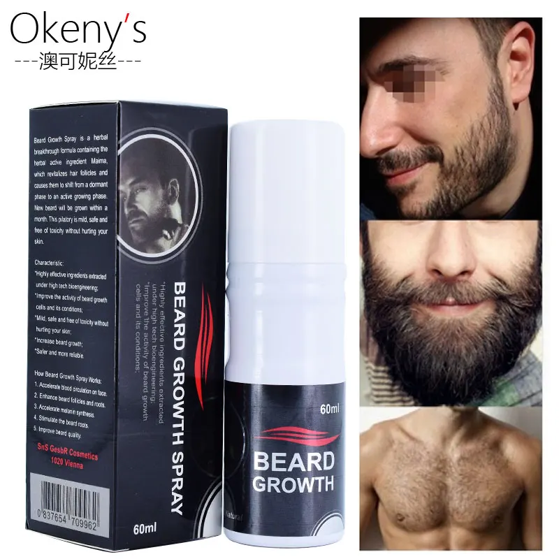 

Hair Loss Original Beard Growth Spray 60ml beard grow stimulator 100% natural accelerate Growth Oil Facial hair grower Product