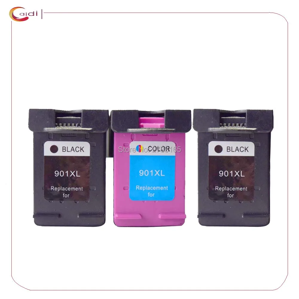Cartuccia D'Inchiostro Hp 901Xl Compatibile 3 Pezzi Per Hp 901 Per Hp 4500 J4580 J4550 J4540 Wireless J4680 J4524 J4535 J4585 J4624 J4660