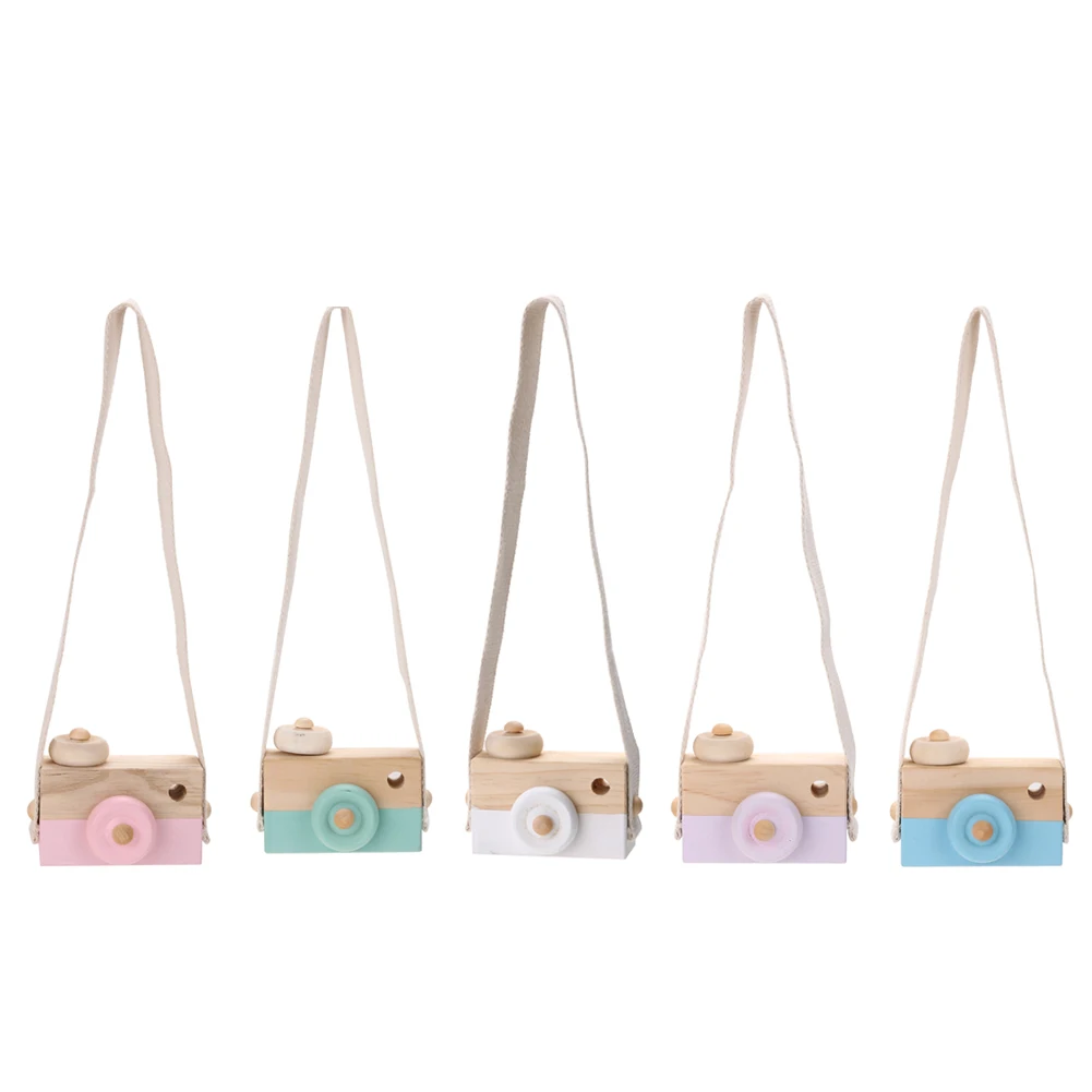 wooden kids camera