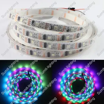 

5M 5V WS2801 Addressable Pixel LED Strip White PCB 32LED/M 5050SMD IP67 Waterproof, Raspberry PI Control, Arduino Ambilight TV