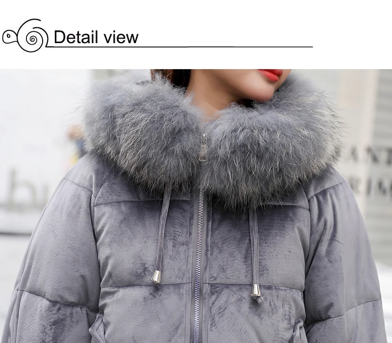 Дизайн, бархатная зимняя куртка для женщин, милая Женская куртка с капюшоном и меховым воротником, женская короткая парка, пальто, Mujer Invierno