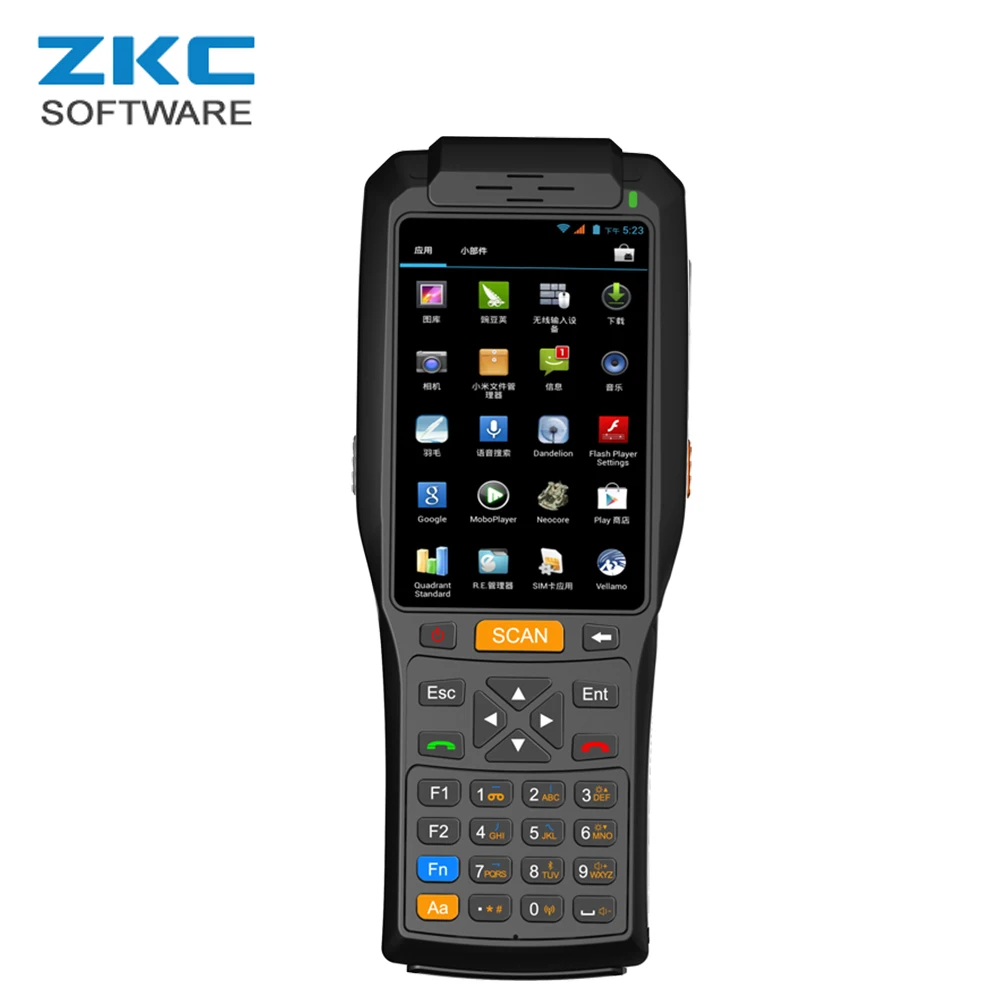 

ZKC PDA3506S 3G 4G WiFi Android Handheld 1D 2D Barcode Qr code Scanner PDA with built in Thermal Printer NFC RFID Card Reader