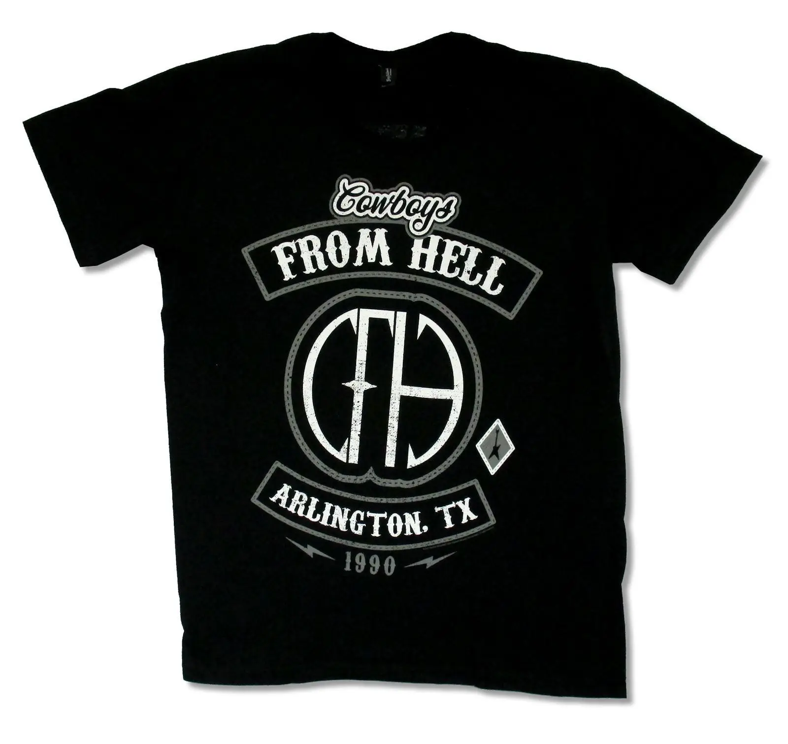 PANTERA ARLINGTON TEXAS COWBOYS FROM HELL BLACK T SHIRT NEW OFFICIAL