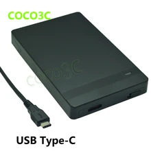 Tool Free 2.5″ SATA HDD SSD Enclosure For New Macbook Nikia USB 3.1 Type-C to SATA 3.0 adapter USB-C version External Case