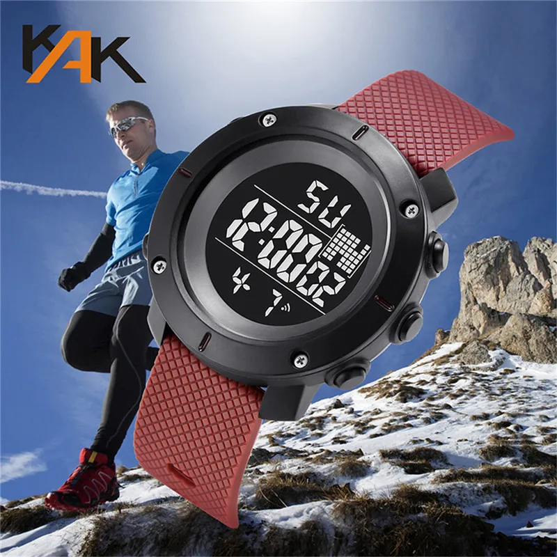 

Relogio Masculino Men's Digital Watch Men Step Counter Wrist Watches 30m Waterproof Geneva Sports Running Watch Clock YD