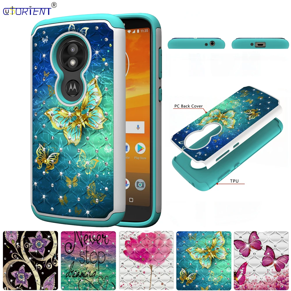 Чехол-бампер для Motorola Moto E5 Play гибридный ударопрочный чехол круиза XT1944 блестящие