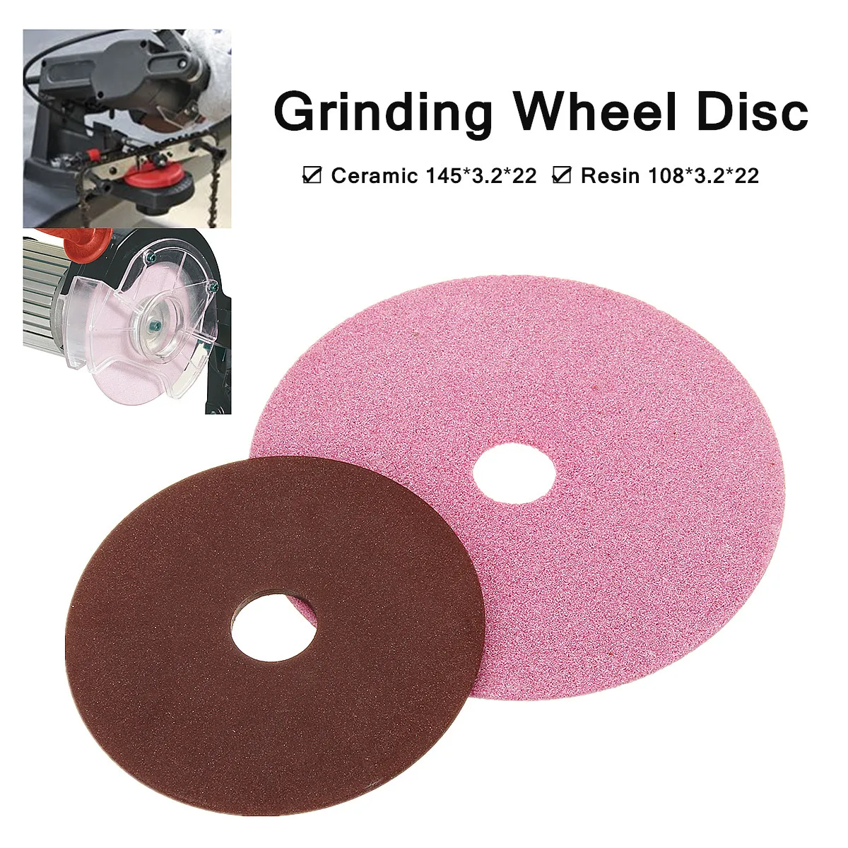 

For Chainsaw Sharpener Grinder 3/8 & 404 Chain Grinding Wheel Disc Replacement Ceramic/Resin Durable Easy To Install And Use