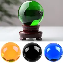 Colorfull Quartz Obsidian Magic Crystal Clear Glass Enlarge Photography Ball Healing Sphere Props Gifts Toy Craft Feng Shui Colorfull Quartz Obsidian Magic Crystal Clear Glass Enlarge Photography Ball Healing Sphere Props Gifts Toy Craft Feng Shui