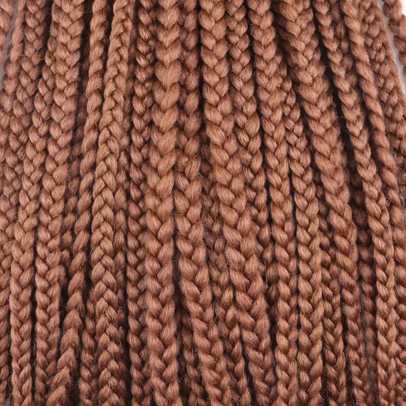 Роскошные для плетения синтетических волос, 12 цветов, Ombre, два тона, 24 дюйма, 12 прядей/шт, 10 шт./лот, 110 г, огромные косички для вязания крючком - Цвет: #30