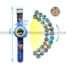 ZXS puppy patrol projection watch anime figures Russian toys led projector cartoon watch for children day