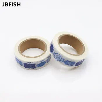 

JBFISH 15mm*10m Kawai DIY Washi Tapes Adhesive Masking Tape Set Stationery 8063